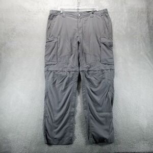 Columbia Pants‎ Mens 40x32 Gray Convertible Cargo Straight Hiking Outdoor